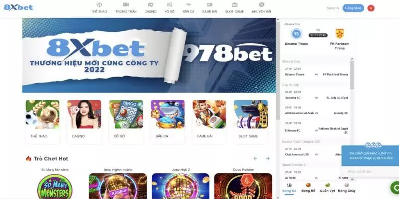 Thông tin về thêm nhà cái 8xbet