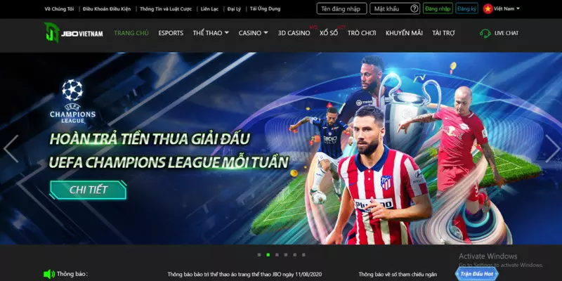 Thông tin thêm về nhà cái cá cược bóng đá uy tín JBO: