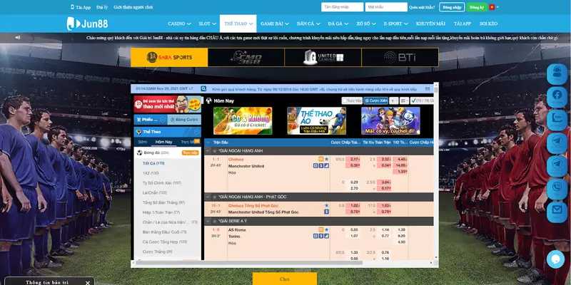 Cách đặt cược bóng đá tại Jun88